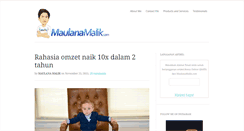 Desktop Screenshot of maulanamalik.com