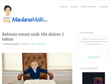 Tablet Screenshot of maulanamalik.com